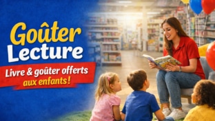 Goûter Lecture Carrefour : Livre et produits offerts aux enfants