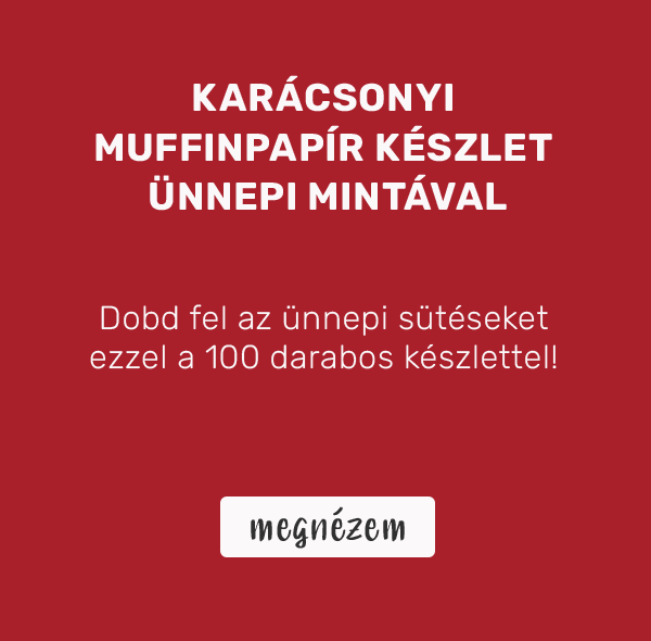 Karácsonyi muffinpapír készlet