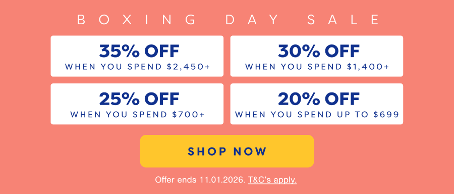 Boxing Day Sale - Up to 35% OFF