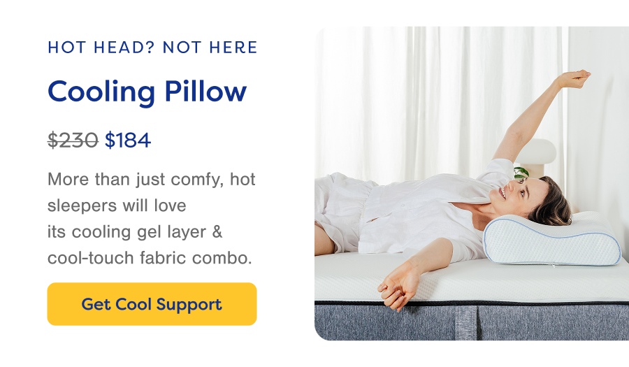 Hot Head? Not Here. Cooling Pillow