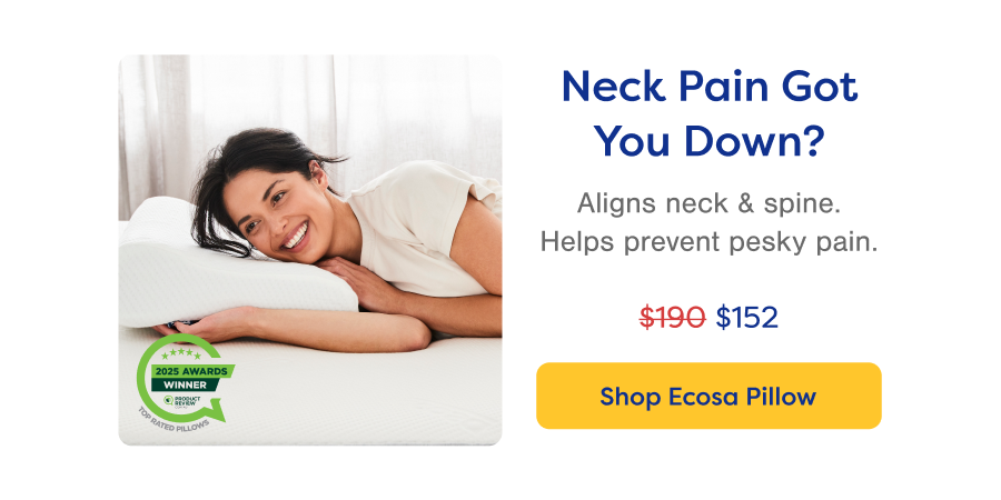Neck Pain Got You Down? Shop Ecosa Pillow