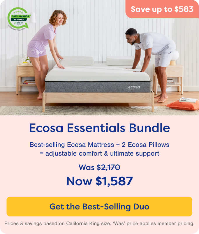 Save up to $583 - Ecosa Essentials Bundle