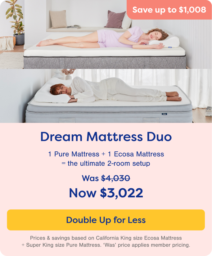 Save up to $1,008 - Dream Mattress Duo