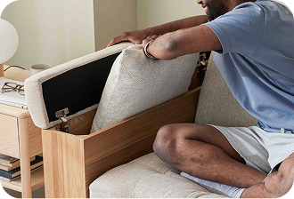 Shop Rio Timber Armchair Sofa bed