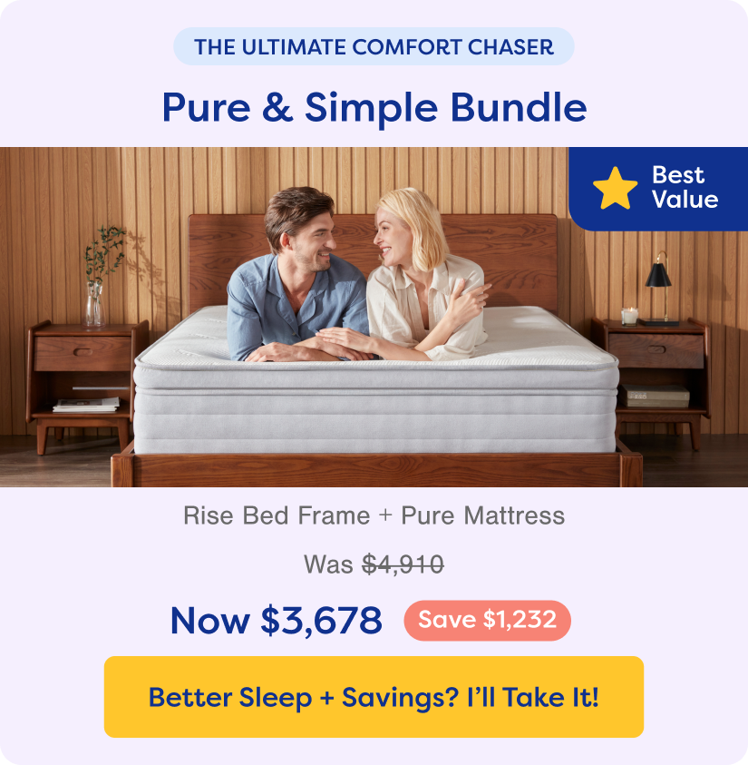 The Ultimate Comfort Chaser. Shop Pure & Simple Bundle. Save $1,232.