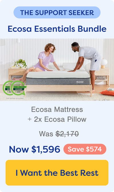 The Support Seeker. Shop Ecosa Essentials Bundle. Save $574.