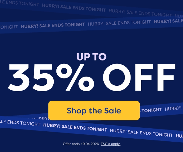 Hurry! Sale Ends Tonight. Up to 35% OFF. Shop the Sale.