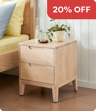 Shop Hub Timber Bedside Table
