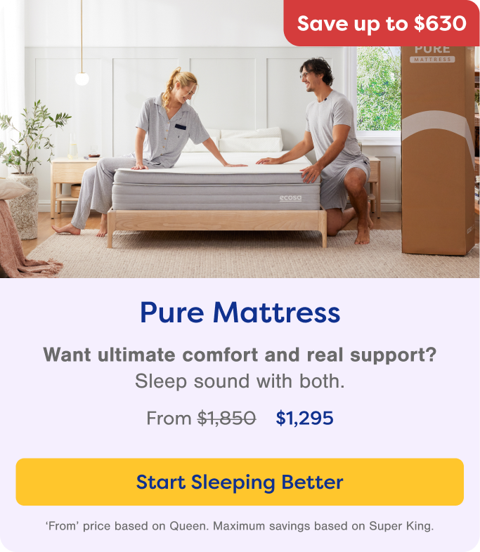 Want ultimate comfort and real support? Pure Mattress