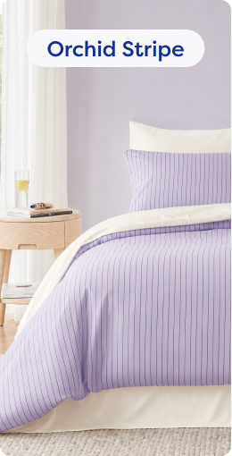 Bamboo Bedding - Orchid Stripe