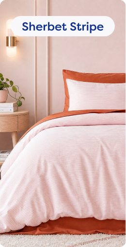 Bamboo Bedding - Sherbet Stripe