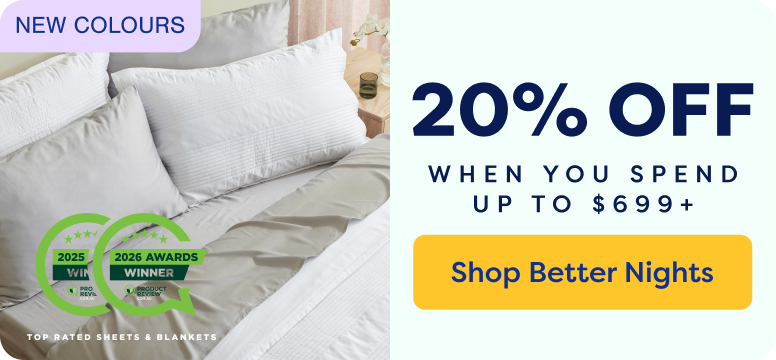 20% OFF When You Spend Up to $699. Shop Bedding