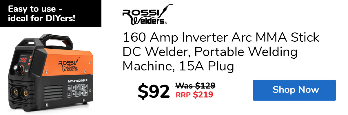 160 Amp Inverter Arc MMA Stick DC Welder, Portable Welding Machine, 15A Plug