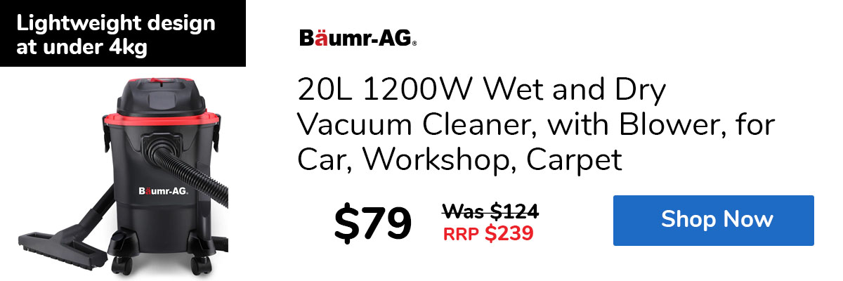 20L 1200W Wet and Dry Vacuum Cleaner, with Blower, for Car, Workshop, Carpet