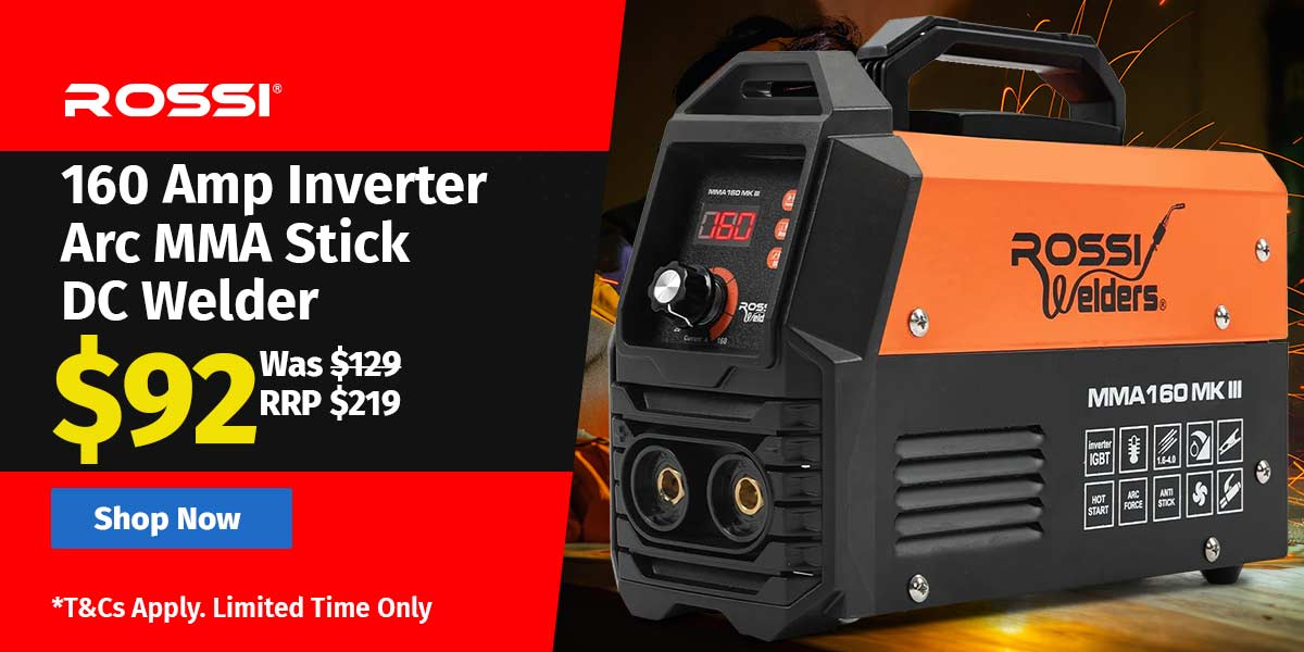 160 Amp Inverter Arc MMA Stick DC Welder, Portable Welding Machine, 15A Plug