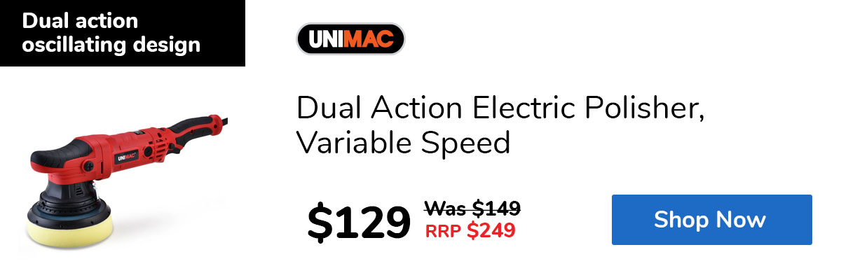 Dual Action Electric Polisher, Variable Speed