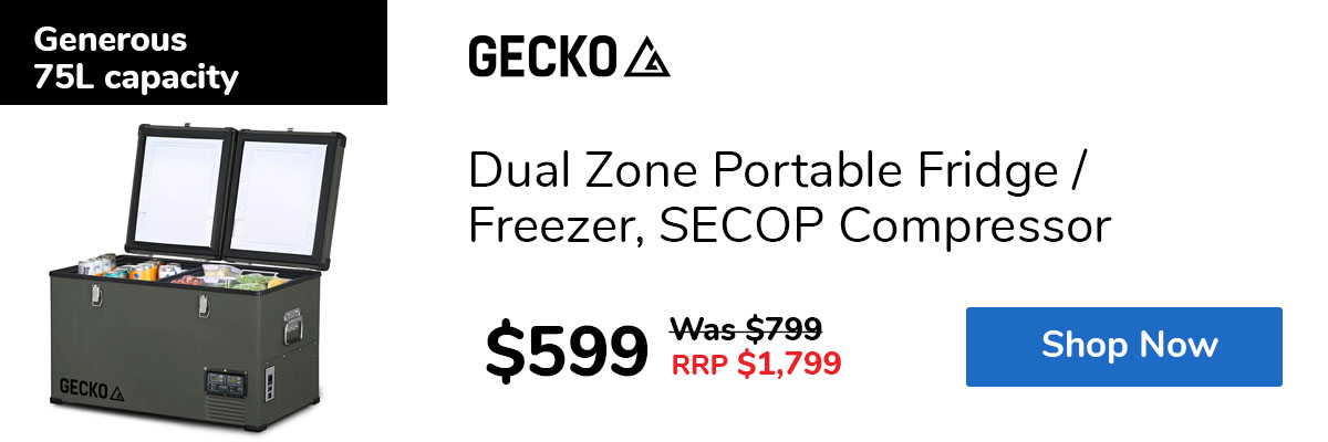 Dual Zone Portable Fridge / Freezer, SECOP Compressor