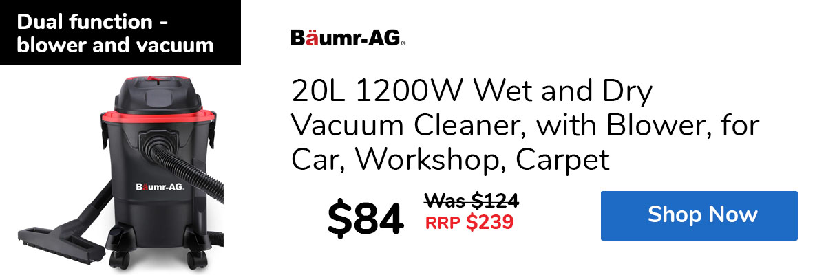 20L 1200W Wet and Dry Vacuum Cleaner, with Blower, for Car, Workshop, Carpet