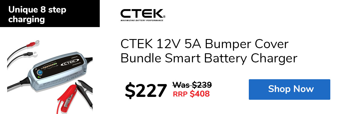 CTEK 12V 5A Bumper Cover Bundle Smart Battery Charger