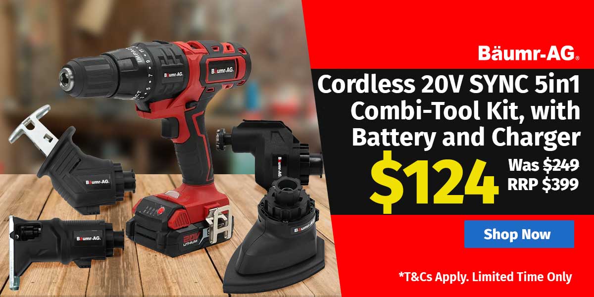 Cordless 20V SYNC 5in1 Combi-Tool Kit, with Battery and Charger