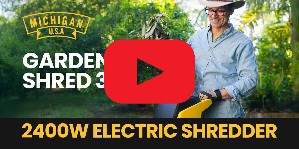 Effortless Gardening with the Michigan 2400W Electric Mulcher!