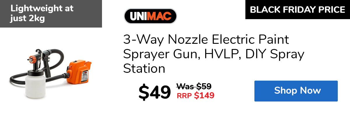 3-Way Nozzle Electric Paint Sprayer Gun, HVLP, DIY Spray Station