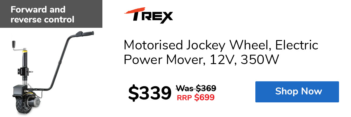 Motorised Jockey Wheel, Electric Power Mover, 12V, 350W