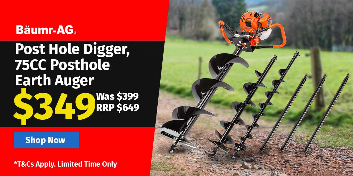 Post Hole Digger, 75CC Posthole Earth Auger