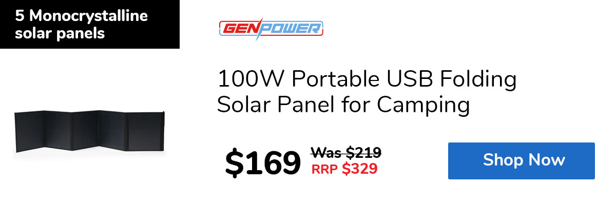 100W Portable USB Folding Solar Panel for Camping