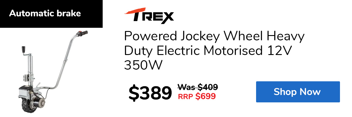 Powered Jockey Wheel Heavy Duty Electric Motorised 12V 350W