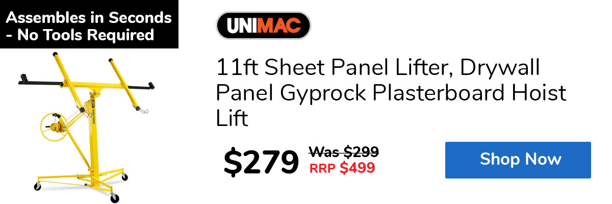 11ft Sheet Panel Lifter, Drywall Panel Gyprock Plasterboard Hoist Lift