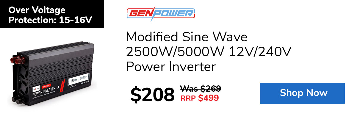 Modified Sine Wave 2500W/5000W 12V/240V Power Inverter