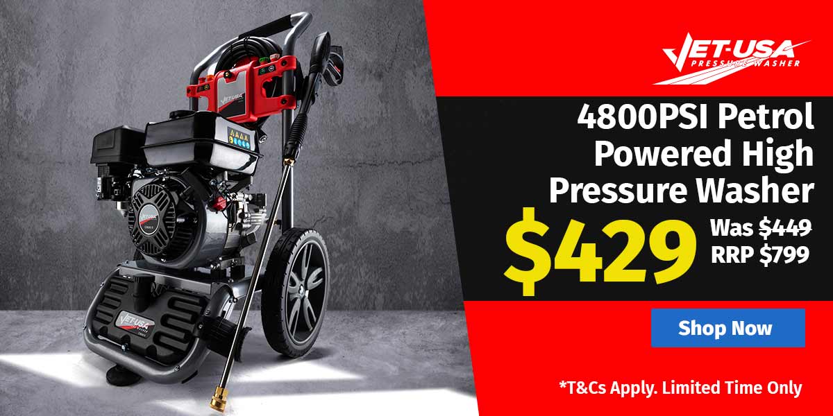 4800PSI Petrol Powered High Pressure Washer