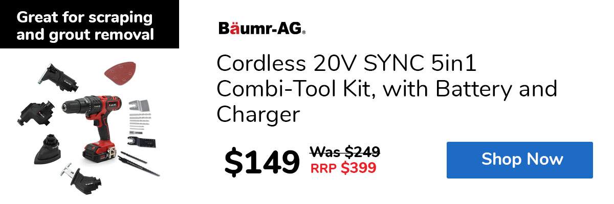 Cordless 20V SYNC 5in1 Combi-Tool Kit, with Battery and Charger