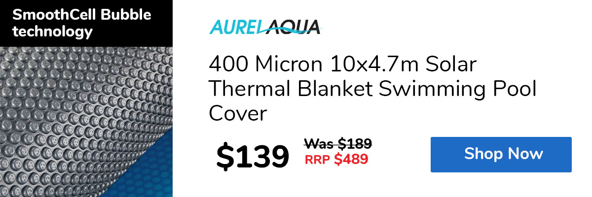 400 Micron 10x4.7m Solar Thermal Blanket Swimming Pool Cover