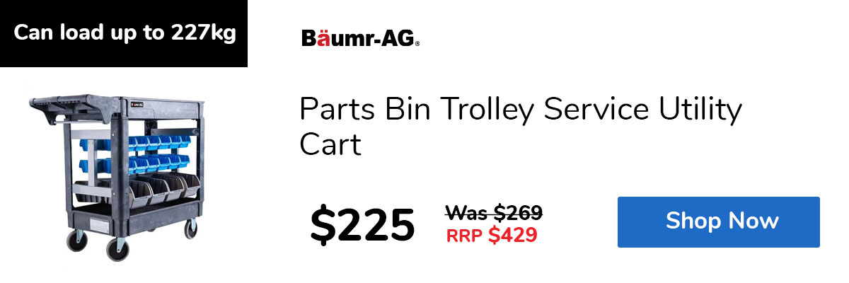 Parts Bin Trolley Service Utility Cart