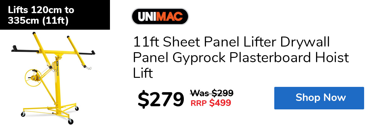 11ft Sheet Panel Lifter Drywall Panel Gyprock Plasterboard Hoist Lift