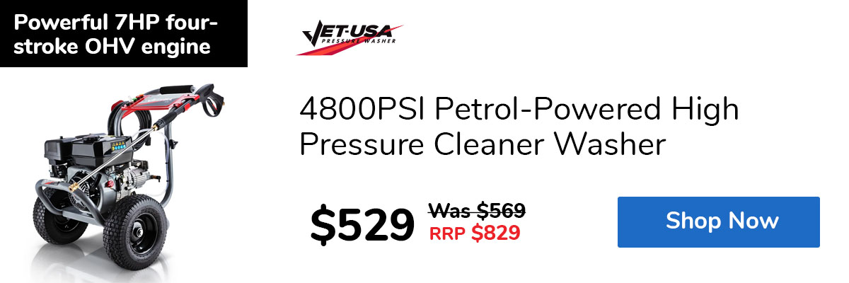 4800PSI Petrol-Powered High Pressure Cleaner Washer