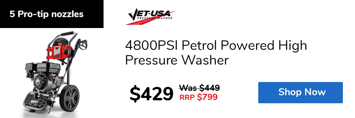 4800PSI Petrol Powered High Pressure Washer