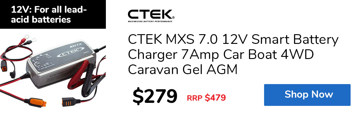 CTEK MXS 7.0 12V Smart Battery Charger 7Amp Car Boat 4WD Caravan Gel AGM