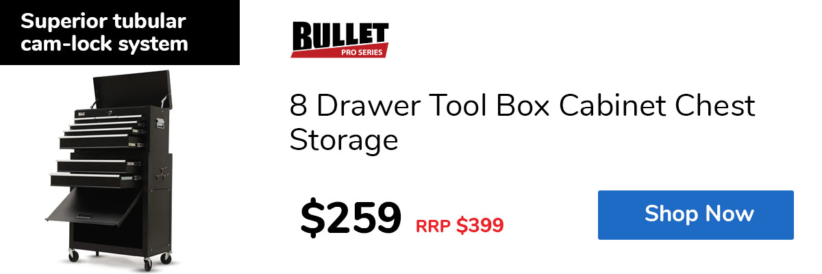 8 Drawer Tool Box Cabinet Chest Storage