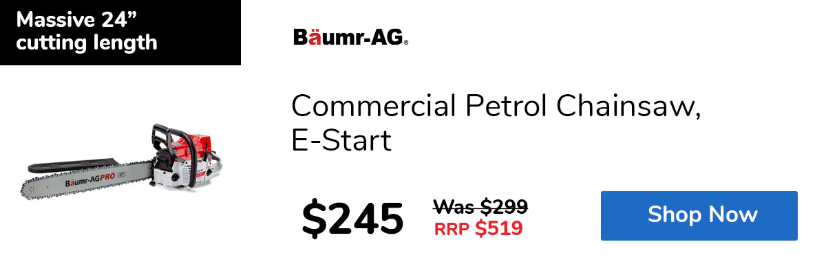 Commercial Petrol Chainsaw, E-Start