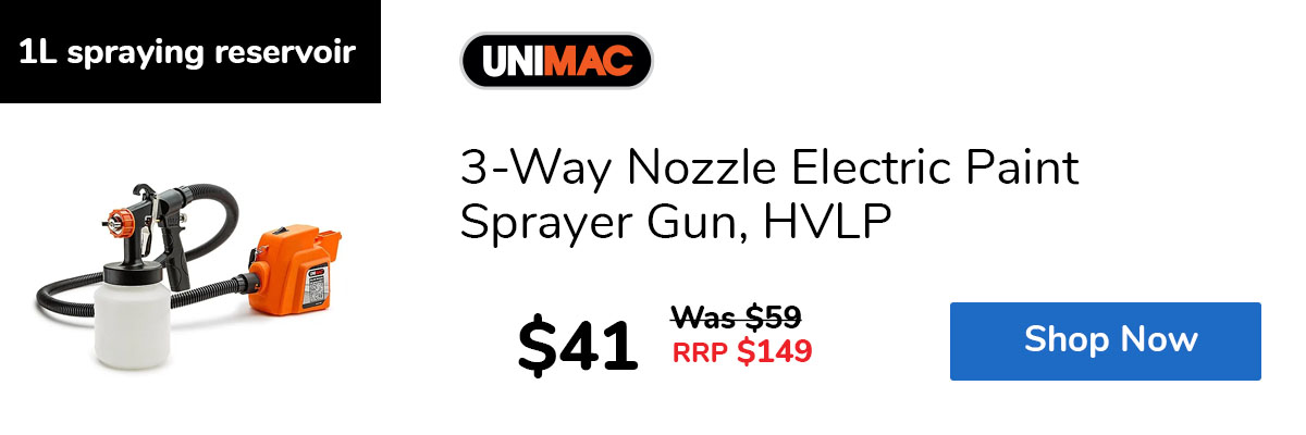 3-Way Nozzle Electric Paint Sprayer Gun, HVLP