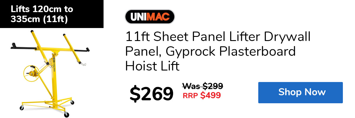 11ft Sheet Panel Lifter Drywall Panel, Gyprock Plasterboard Hoist Lift