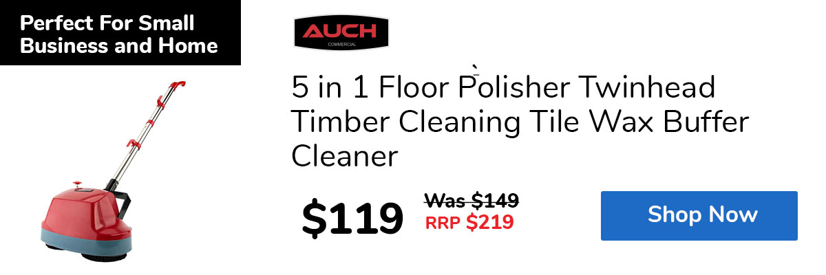 5 in 1 Floor Polisher Twinhead Timber Cleaning Tile Wax Buffer Cleaner