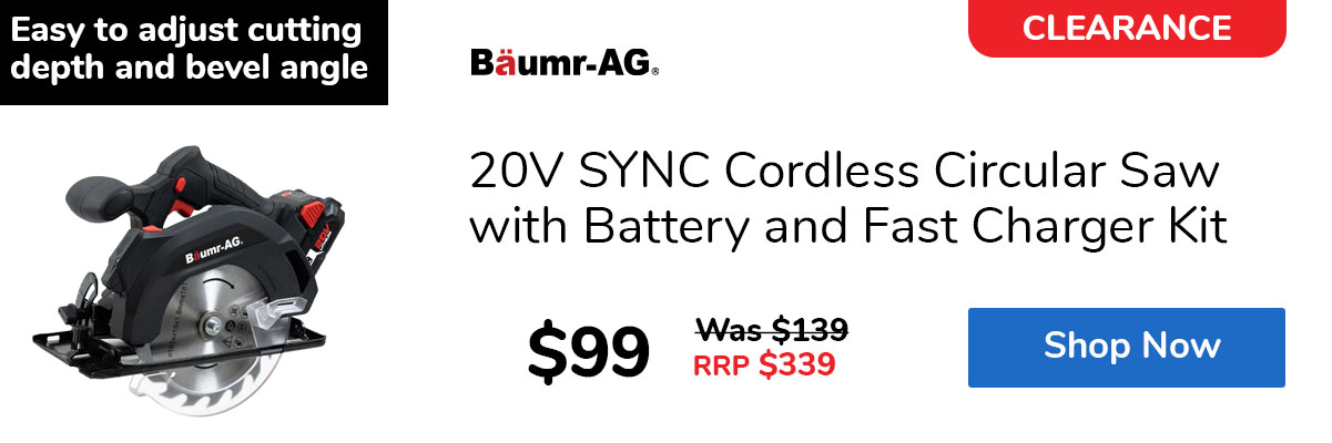 20V SYNC Cordless Circular Saw with Battery and Fast Charger Kit