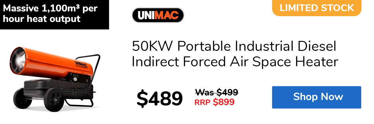 50KW Portable Industrial Diesel Indirect Forced Air Space Heater