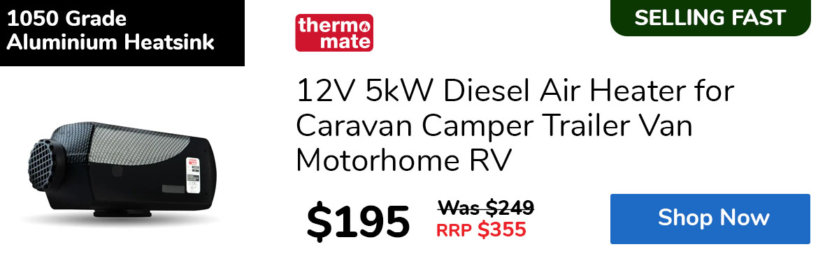 12V 5kW Diesel Air Heater for Caravan Camper Trailer Van Motorhome RV