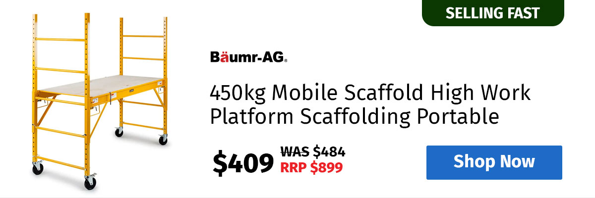 Baumr-AG 450kg Mobile Scaffold High Work Platform Scaffolding Portable