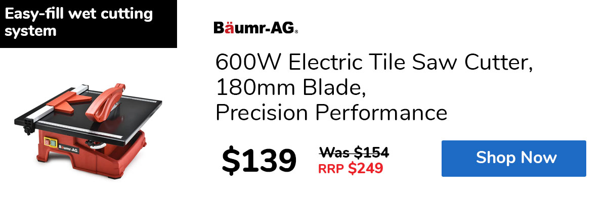 600W Electric Tile Saw Cutter, 180mm Blade, Precision Performance
